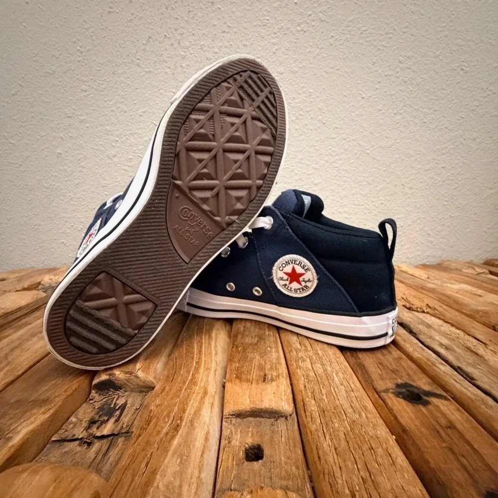 Converse Chuck Taylor All Star Madison Navy Blue Mid Top Sneakers A04785F Kids 5